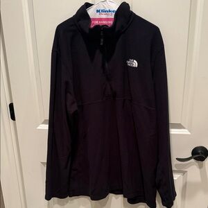 MEns black XXL North Face quarter zip fleece